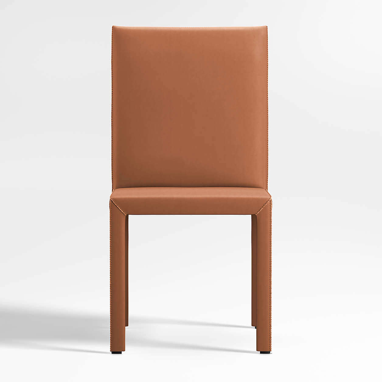Top‑Grain Leather Dining Chair – Minimalist Frame