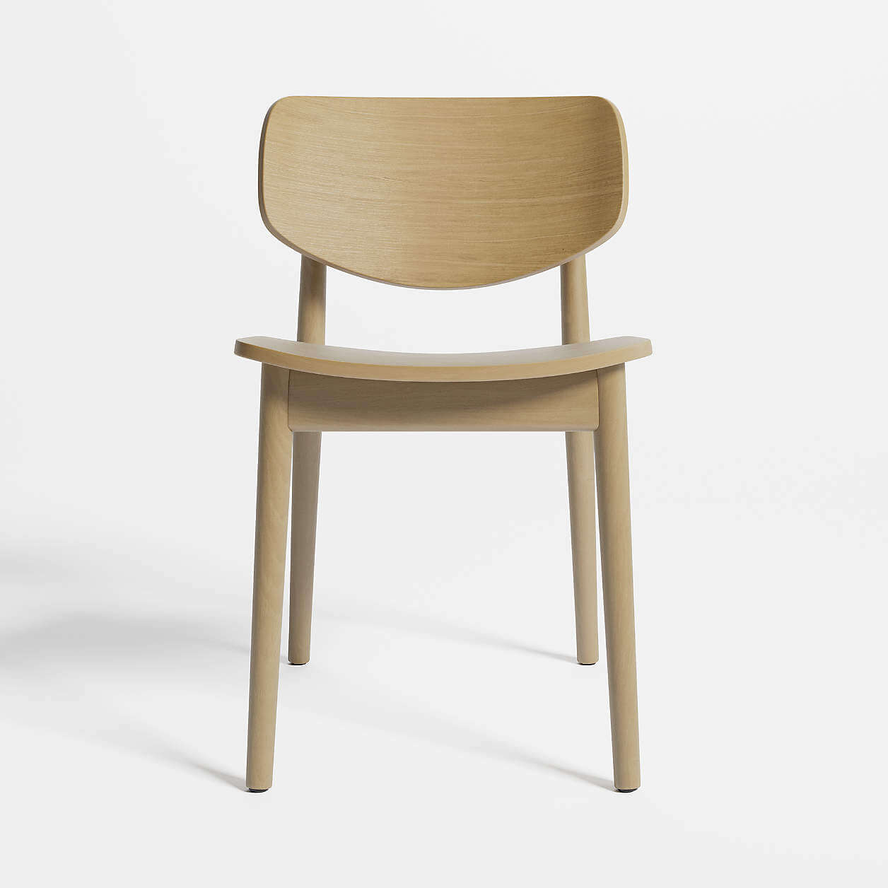Paolo Natural Wood Dining Chair – Sculpted Backrest