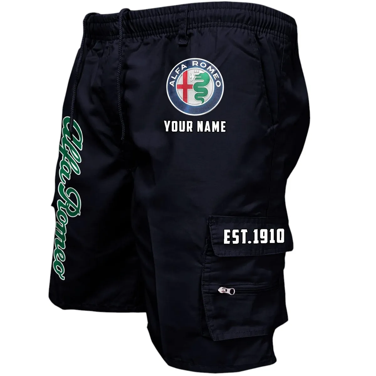 Racing Heritage Workwear Casual Shorts, Road-Tested Pocket Shorts CAR455 - Black