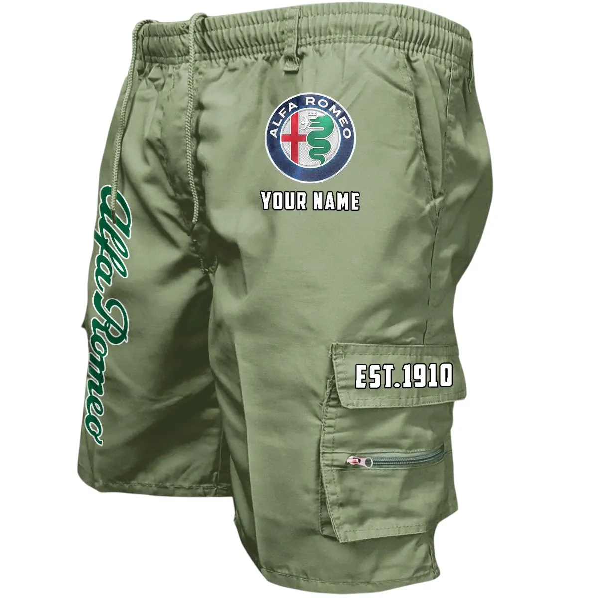 Sport Sedan Workwear Casual Shorts, Open Road Utility Shorts CAR455 - Military Green