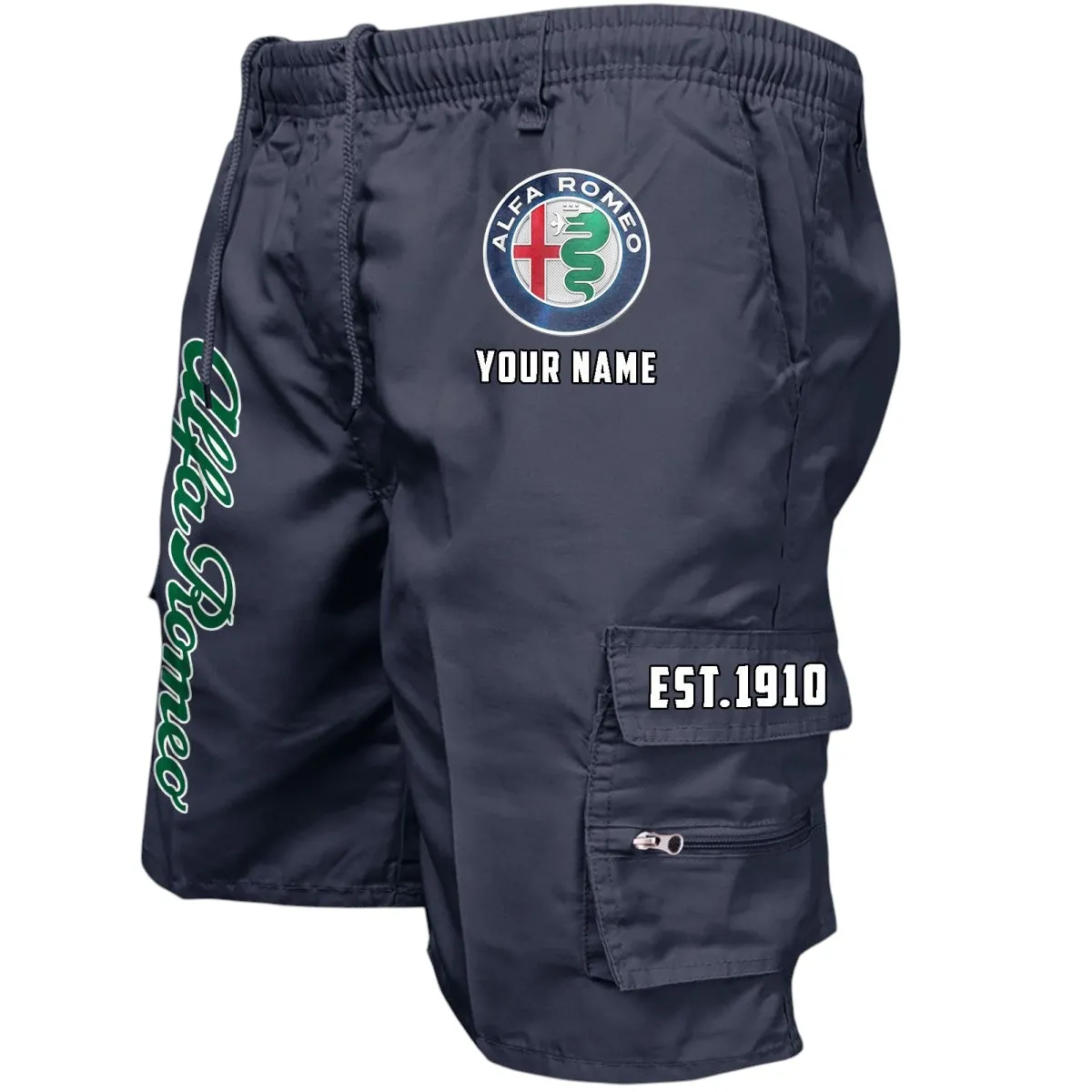 Racing Heritage Workwear Casual Shorts, Automotive Spirit Work Shorts CAR455 - Navy