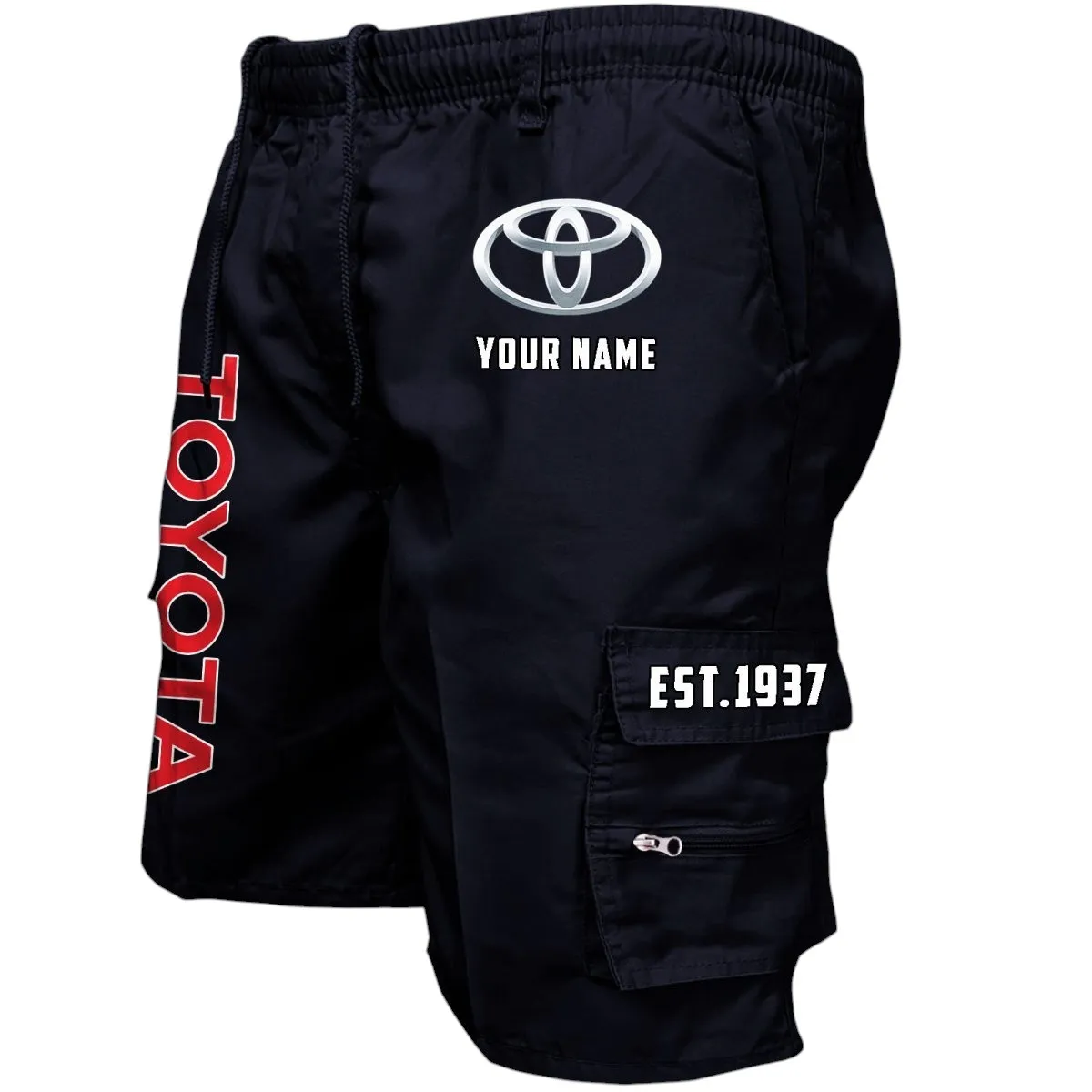 Global Auto Workwear Casual Shorts, Durable Rider Utility Shorts CAR455 - Black