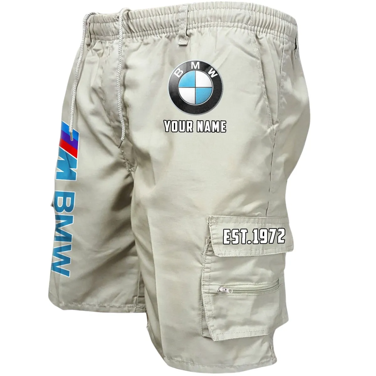 Track Car Workwear Casual Shorts, Road-Tested Pocket Shorts CAR455 - Off-White