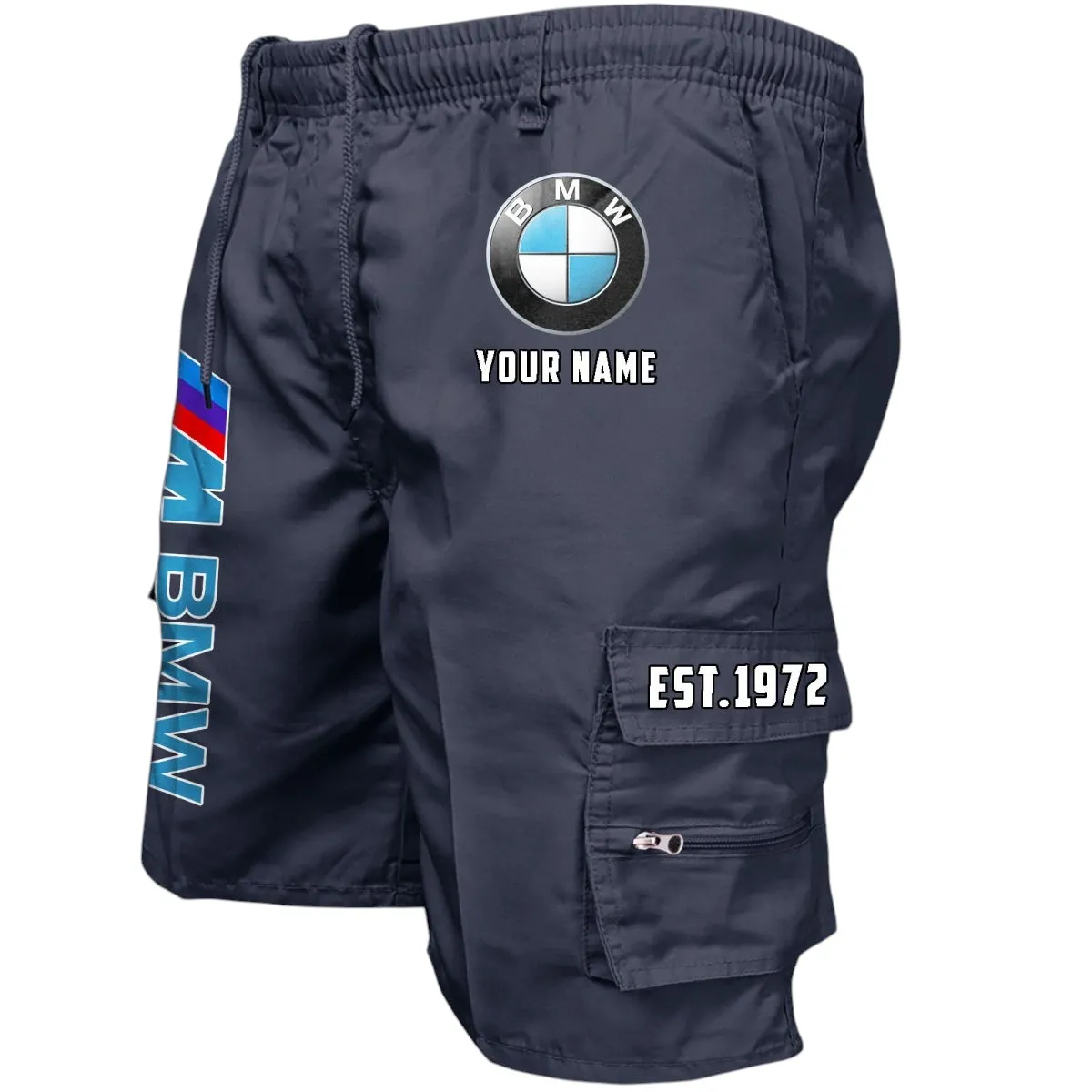 Track Car Workwear Casual Shorts, Durable Garage Life Shorts CAR455 - Navy