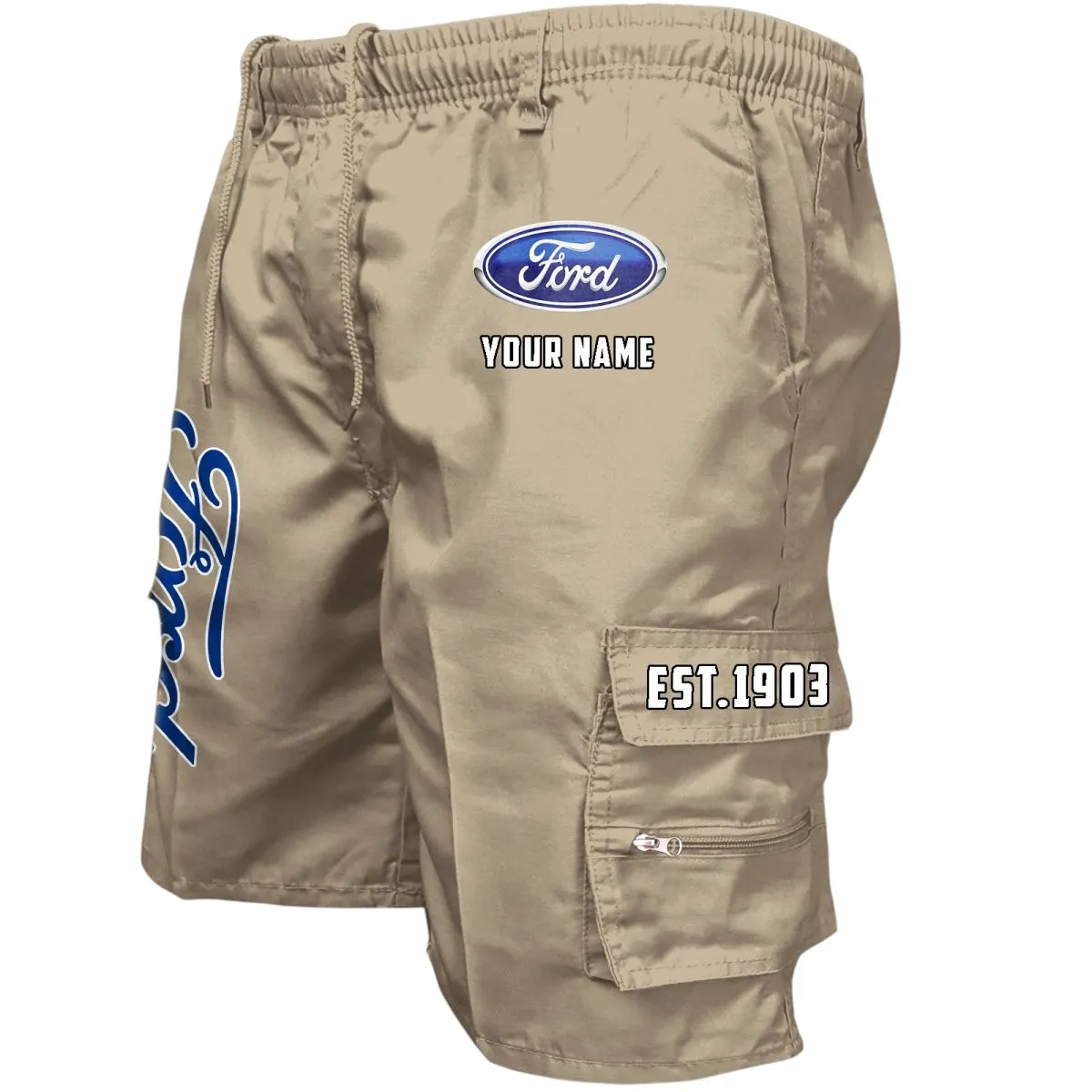 American Classic Workwear Casual Shorts, Open Road Utility Shorts CAR455 - Khaki