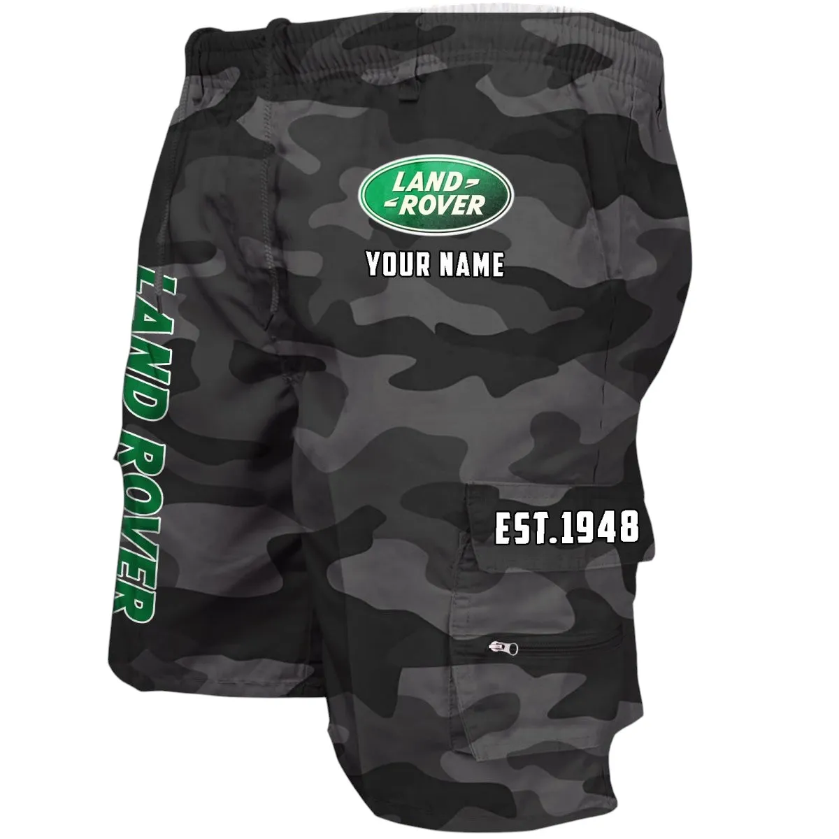 Off-Road Vehicle Brand Workwear Casual Shorts, Workwear Built for Riders CAR455 - Grey Camouflage