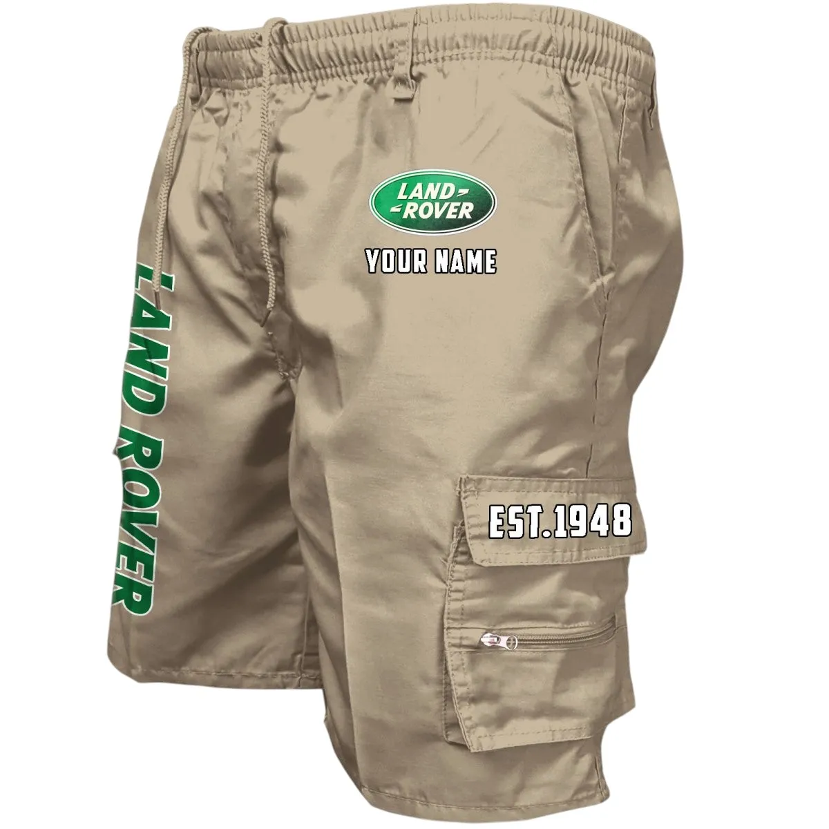 All-Terrain SUV Manufacturer Workwear Casual Shorts, Everyday Car Culture Shorts CAR455 - Khaki