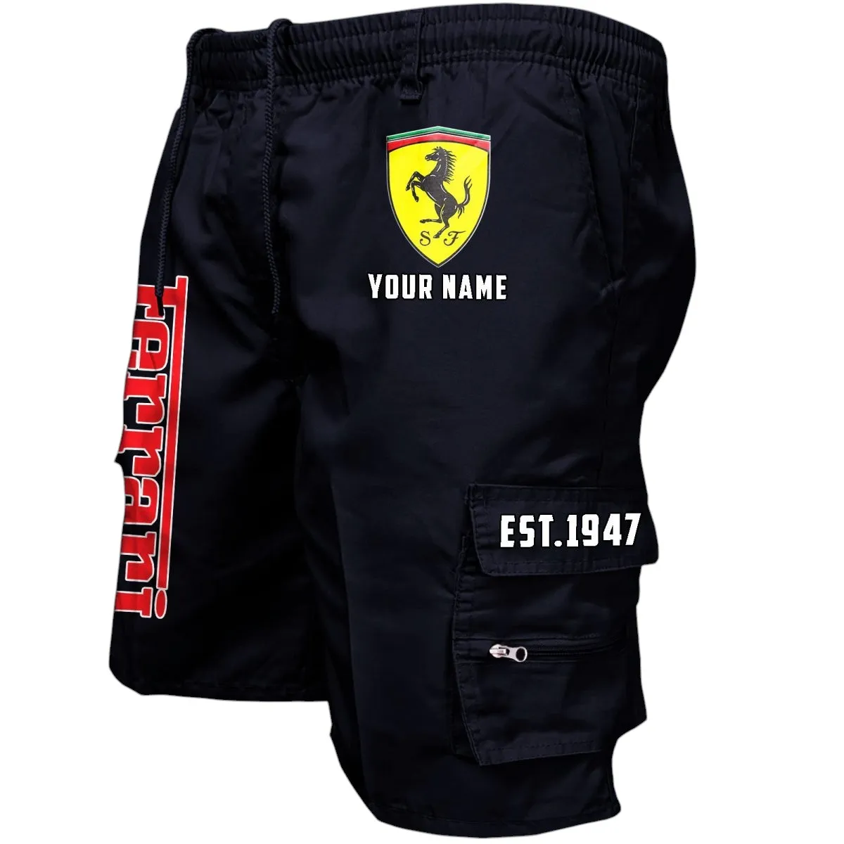 High-Performance Coupe Workwear Casual Shorts, Road Warrior Pocket Shorts CAR455 - Black