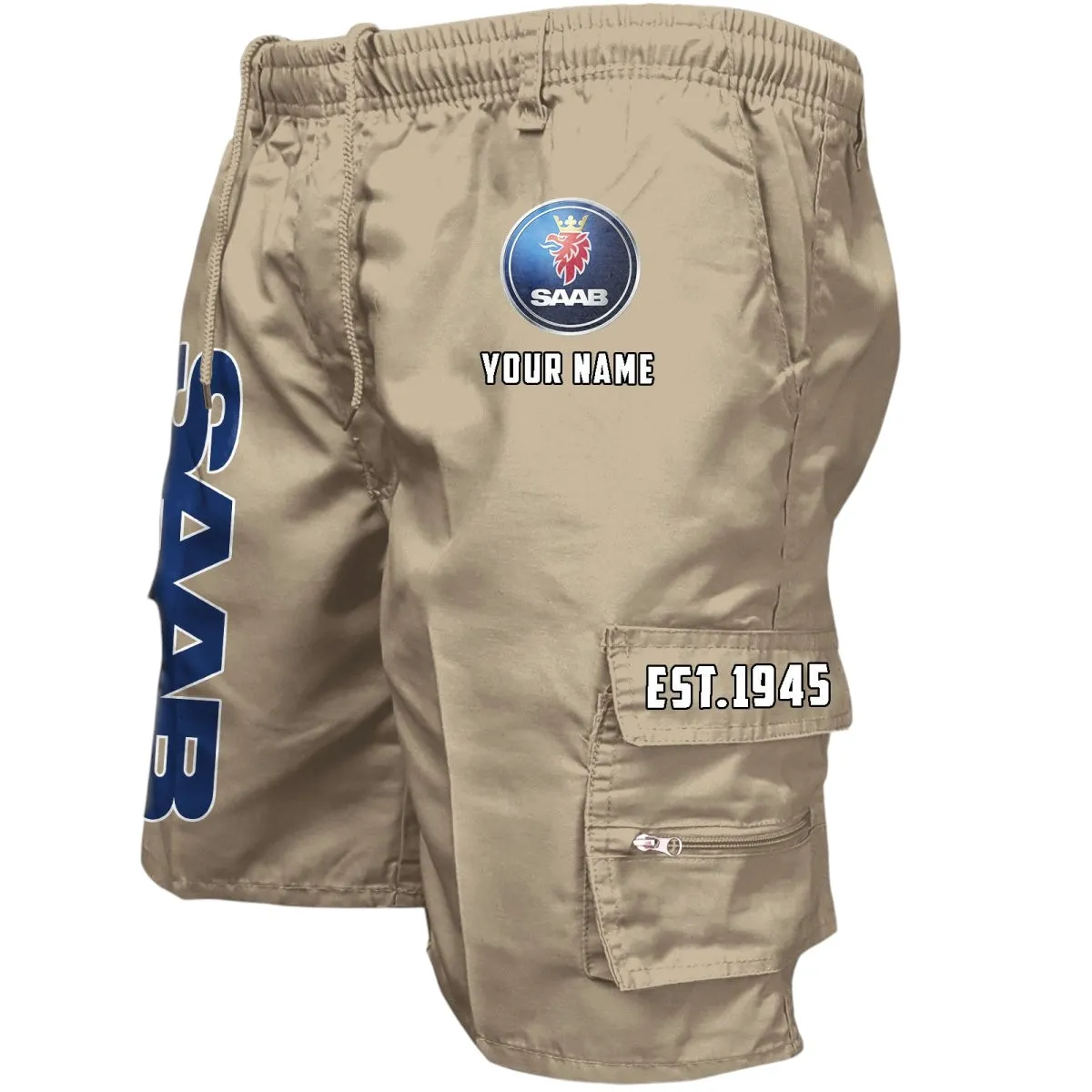 Performance Sedan Workwear Casual Shorts, Automotive Spirit Work Shorts CAR455 - Khaki