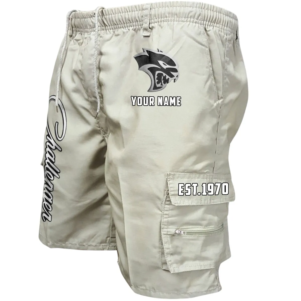 Legendary American Coupe Workwear Casual Shorts, Rider Lifestyle Pocket Shorts CAR455 - Off-White