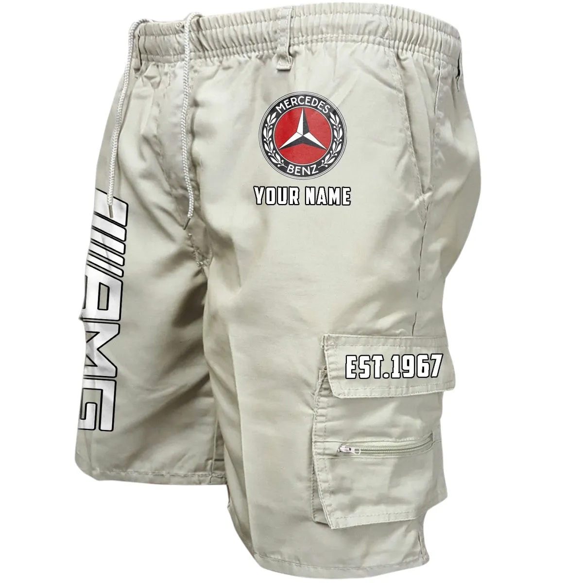 Grand Touring Performance Vehicle Workwear Casual Shorts, Open Road Casual Shorts CAR455 - Off-White