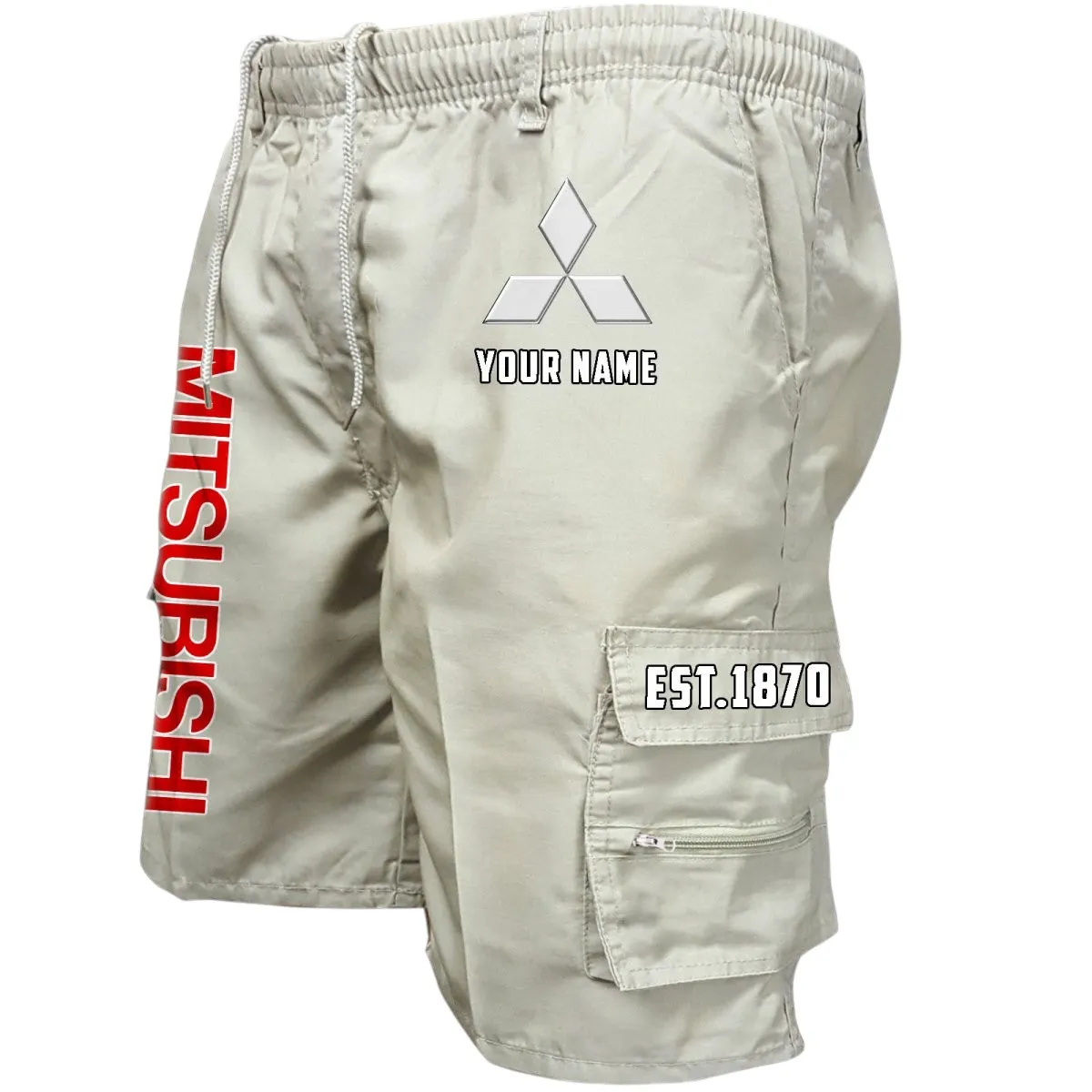Performance Auto Workwear Casual Shorts, Tough Shorts for Riders CAR455 - Off-White