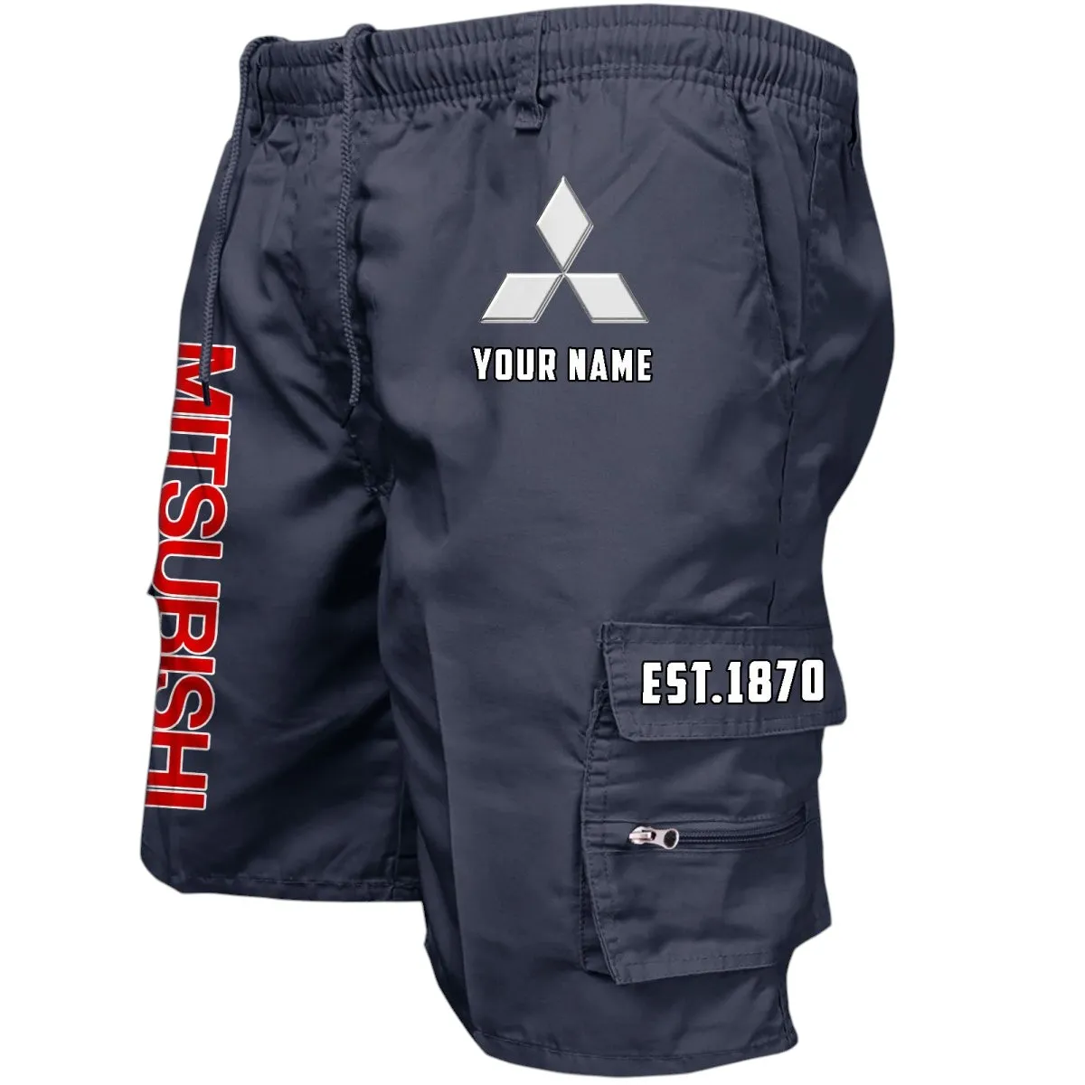 Urban Compact Workwear Casual Shorts, Automotive Lifestyle Utility Shorts CAR455 - Navy