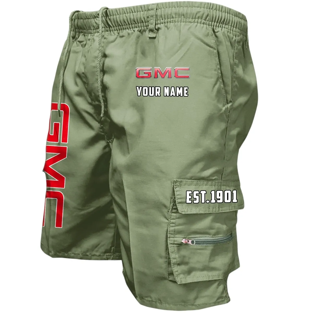 Professional Hauling Truck Workwear Casual Shorts, Built Tough Casual Shorts CAR455 - Military Green