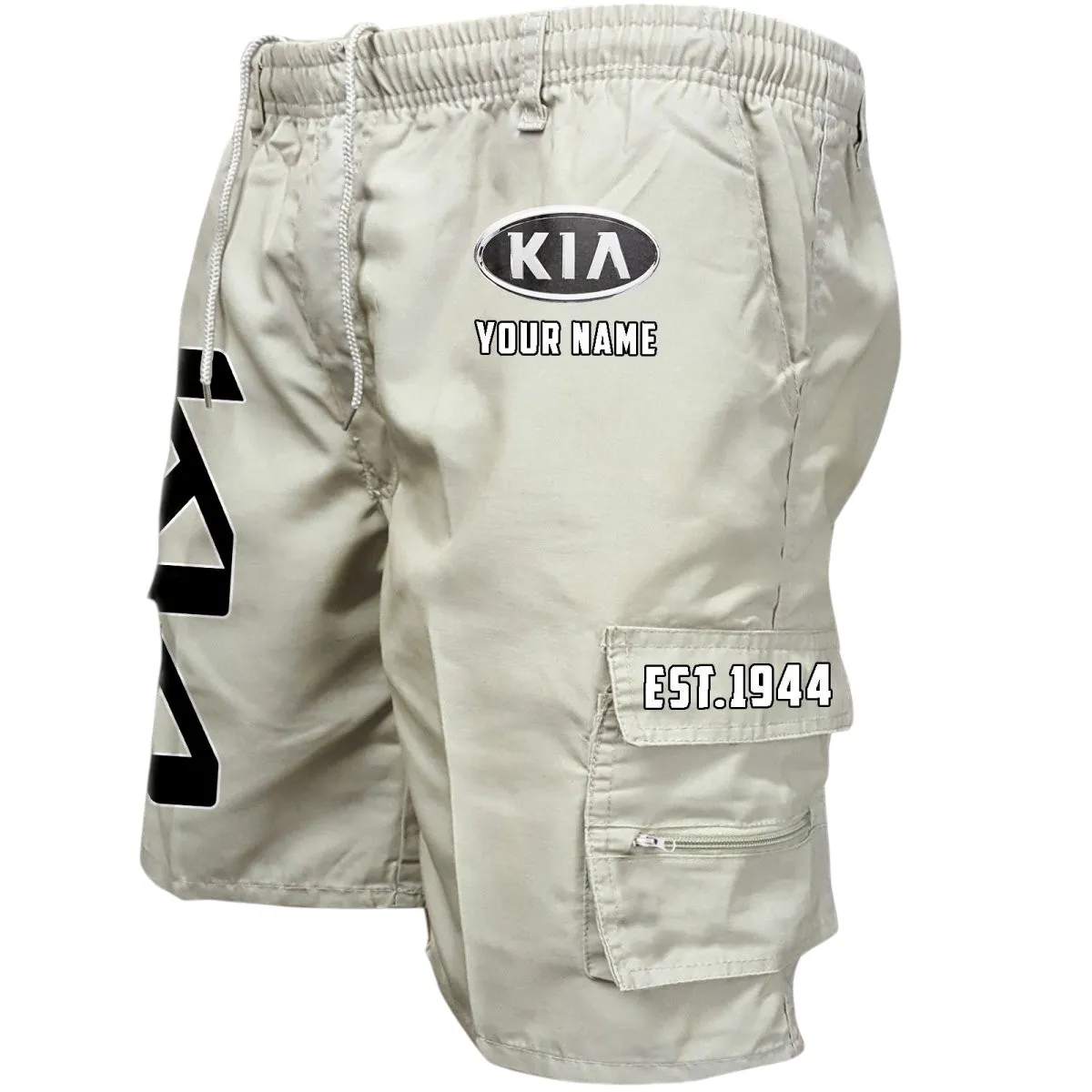 Small City Car Workwear Casual Shorts, Workwear Built for Riders CAR455 - Off-White