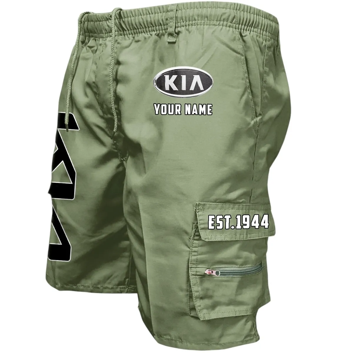 Everyday Vehicle Workwear Casual Shorts, Everyday Car Culture Shorts CAR455 - Military Green