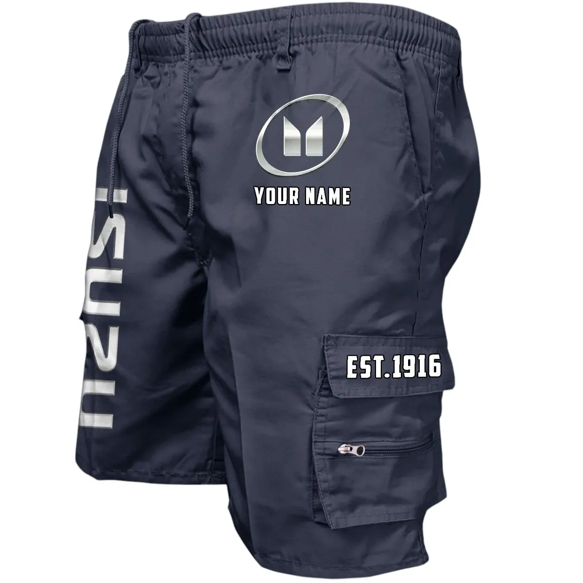 All-Terrain Truck Workwear Casual Shorts, Gearhead Lifestyle Utility Shorts CAR455 - Navy