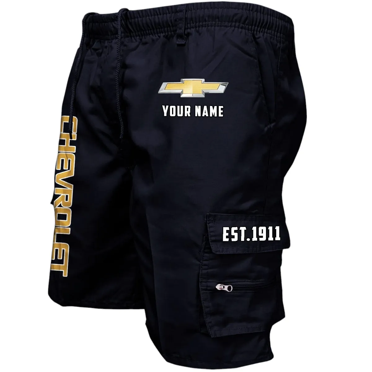 Performance Sedan Workwear Casual Shorts, Garage-Ready Men's Shorts CAR455 - Black