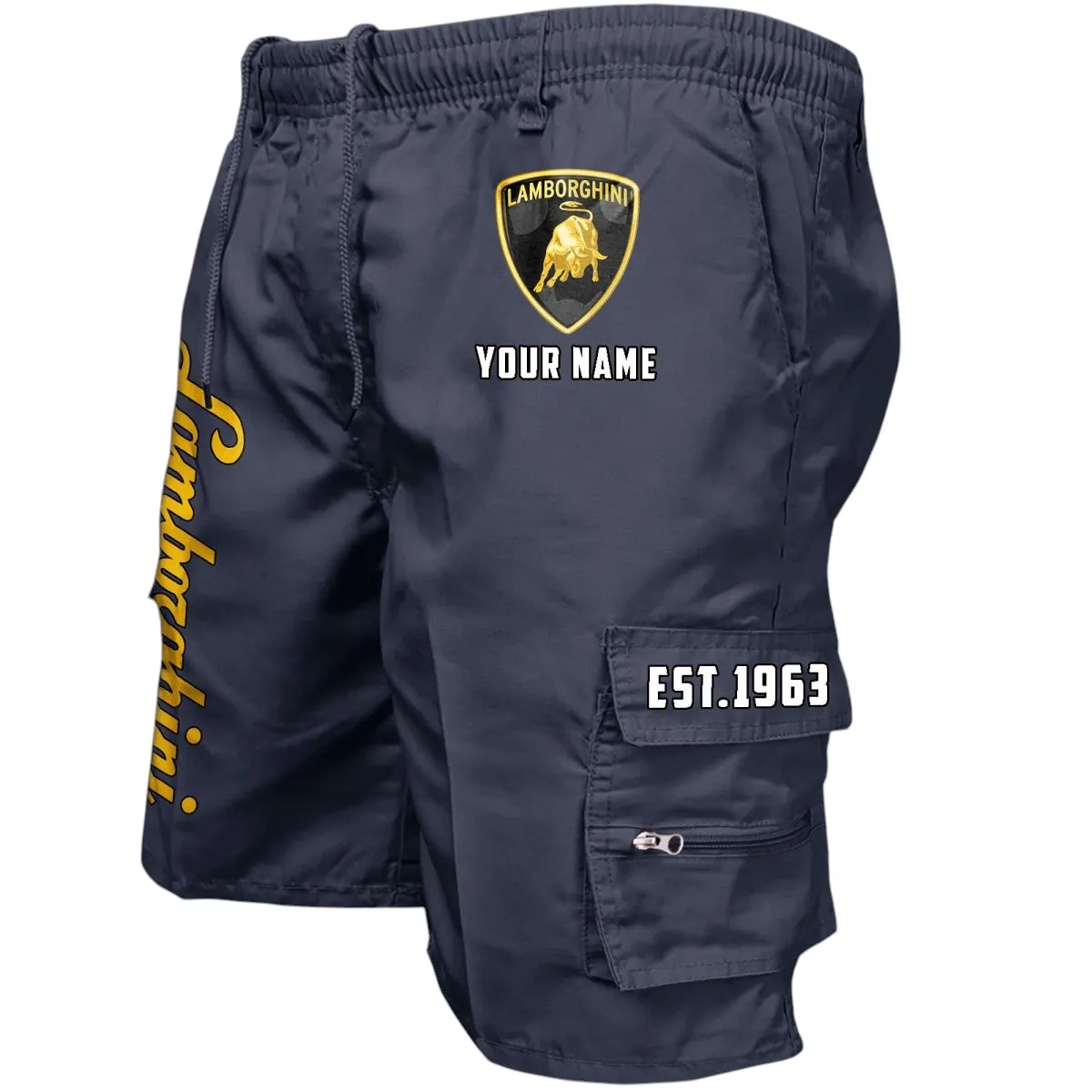 Iconic Supercar Ride Workwear Casual Shorts, Rider's Everyday Workwear Shorts CAR455 - Navy