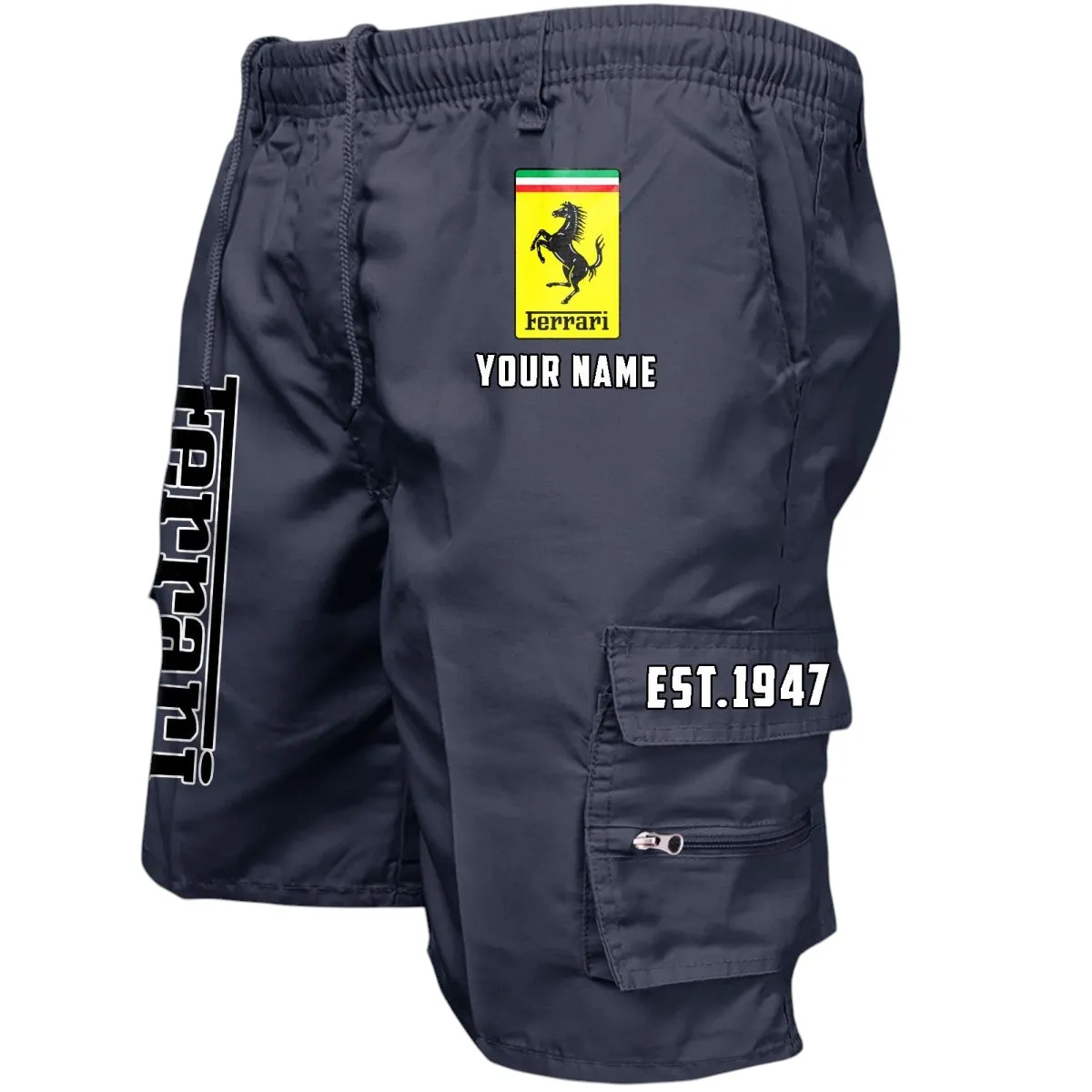 Precision Engineered Car Workwear Casual Shorts, Automotive Lifestyle Utility Shorts CAR455 - Navy