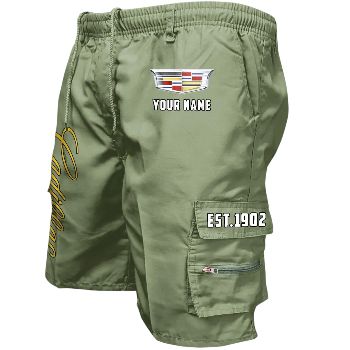 Sophisticated Urban Cruiser Workwear Casual Shorts, Street-Strong Casual Shorts CAR455 - Military Green