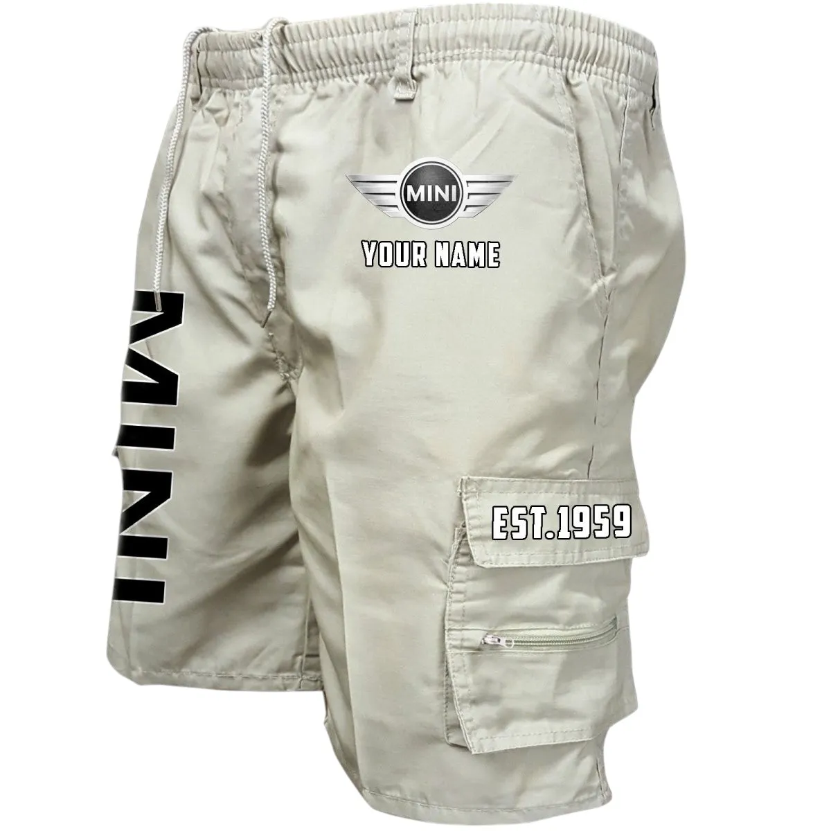 Car Zippy Compact Workwear Casual Shorts, Road-Tested Pocket Shorts CAR455 - Off-White