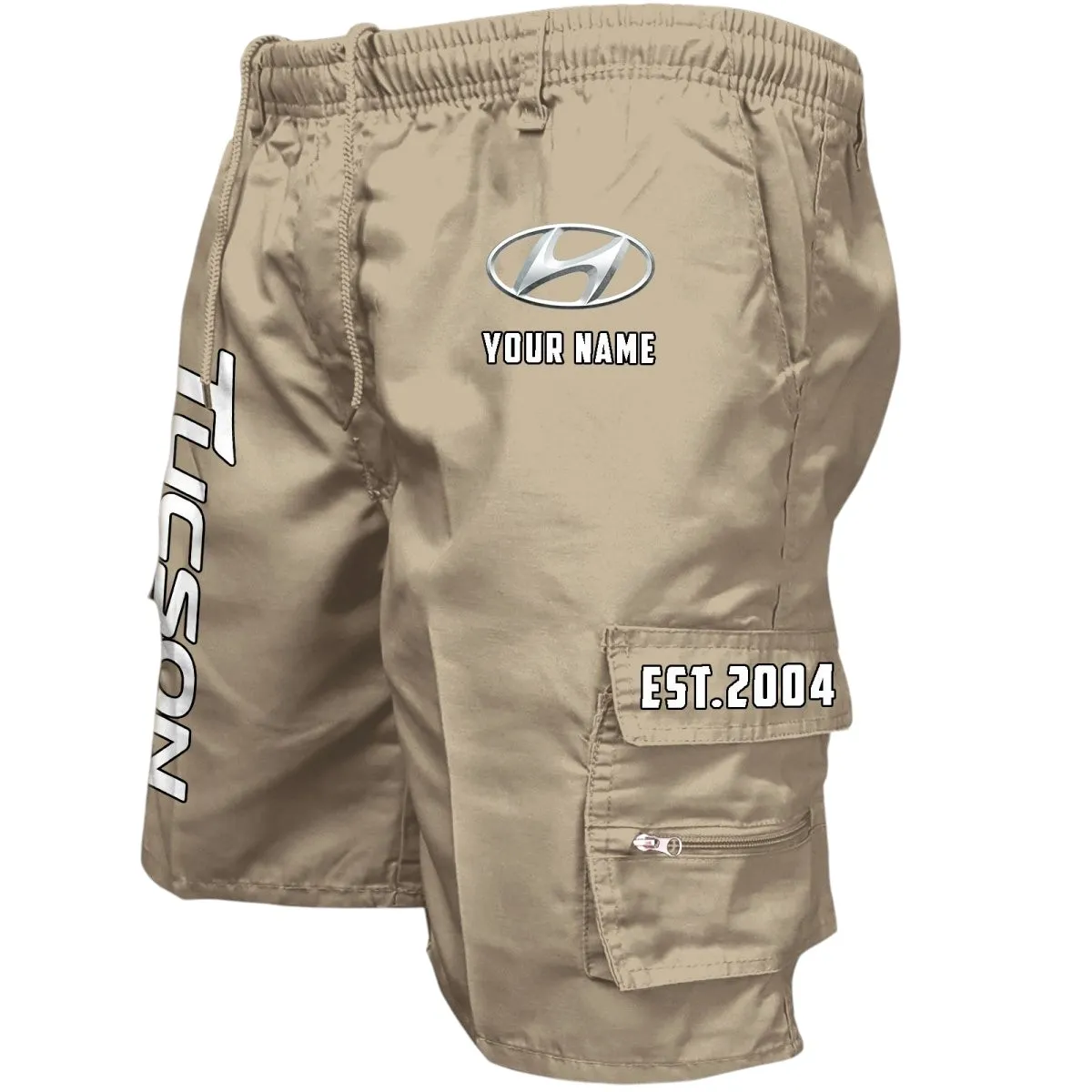 Adventure-Ready SUV Workwear Casual Shorts, Durable Utility Men's Shorts CAR455 - Khaki