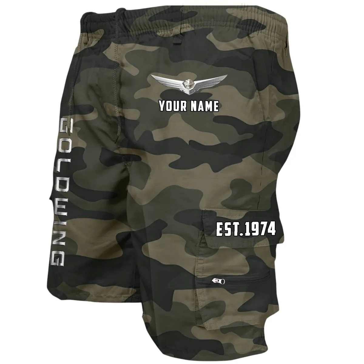 Adventure Touring Bike Workwear Casual Shorts, Open Road Casual Shorts CAR455 - Green Camouflage