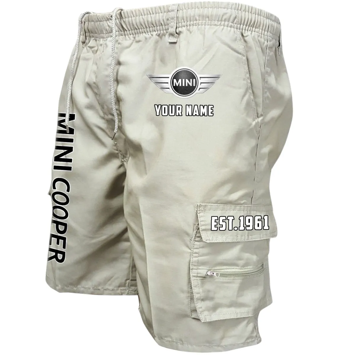 Stylish Urban Car Workwear Casual Shorts, Built Tough Casual Shorts CAR455 - Off-White