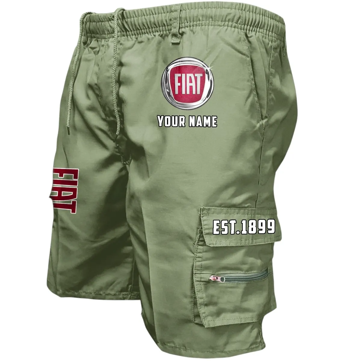 Piccolo Motors Workwear Casual Shorts, Built Tough Casual Shorts CAR455 - Military Green