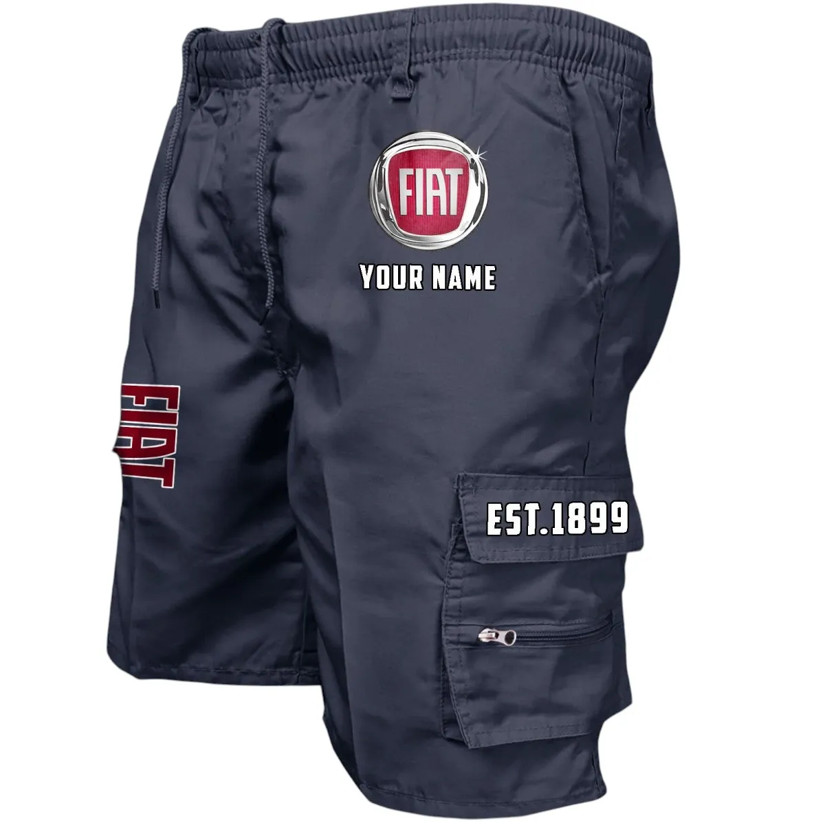 CityMotion Vehicles Workwear Casual Shorts, Durable Utility Men's Shorts CAR455 - Navy