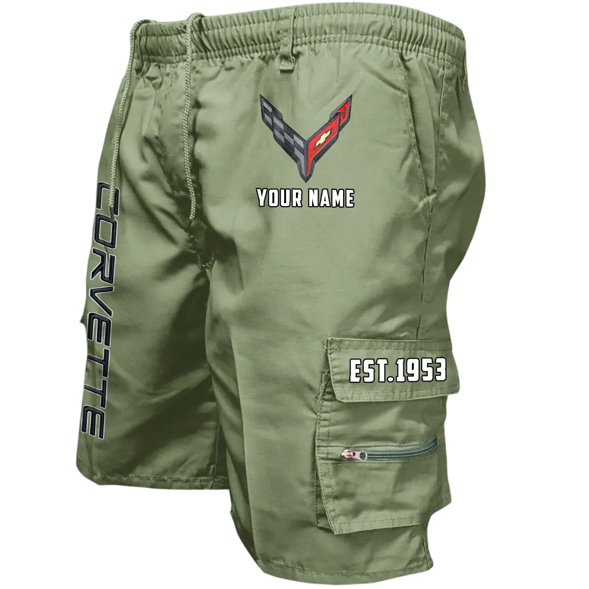 High-Performance Coupe Workwear Casual Shorts, Durable Utility Men's Shorts CAR455 - Military Green