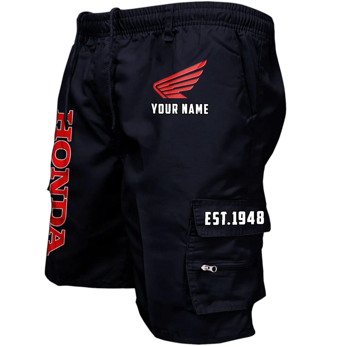Motorcycle Workwear Casual Shorts, Durable Rider Utility Shorts CAR455 - Black