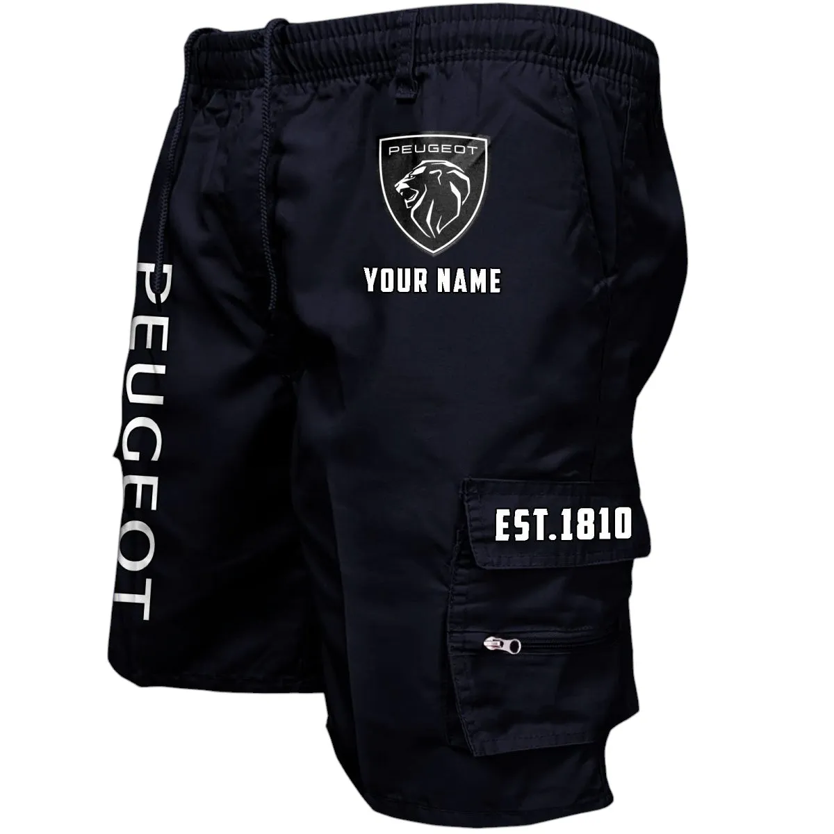 City Car Workwear Casual Shorts, Gearhead Lifestyle Utility Shorts CAR455 - Black