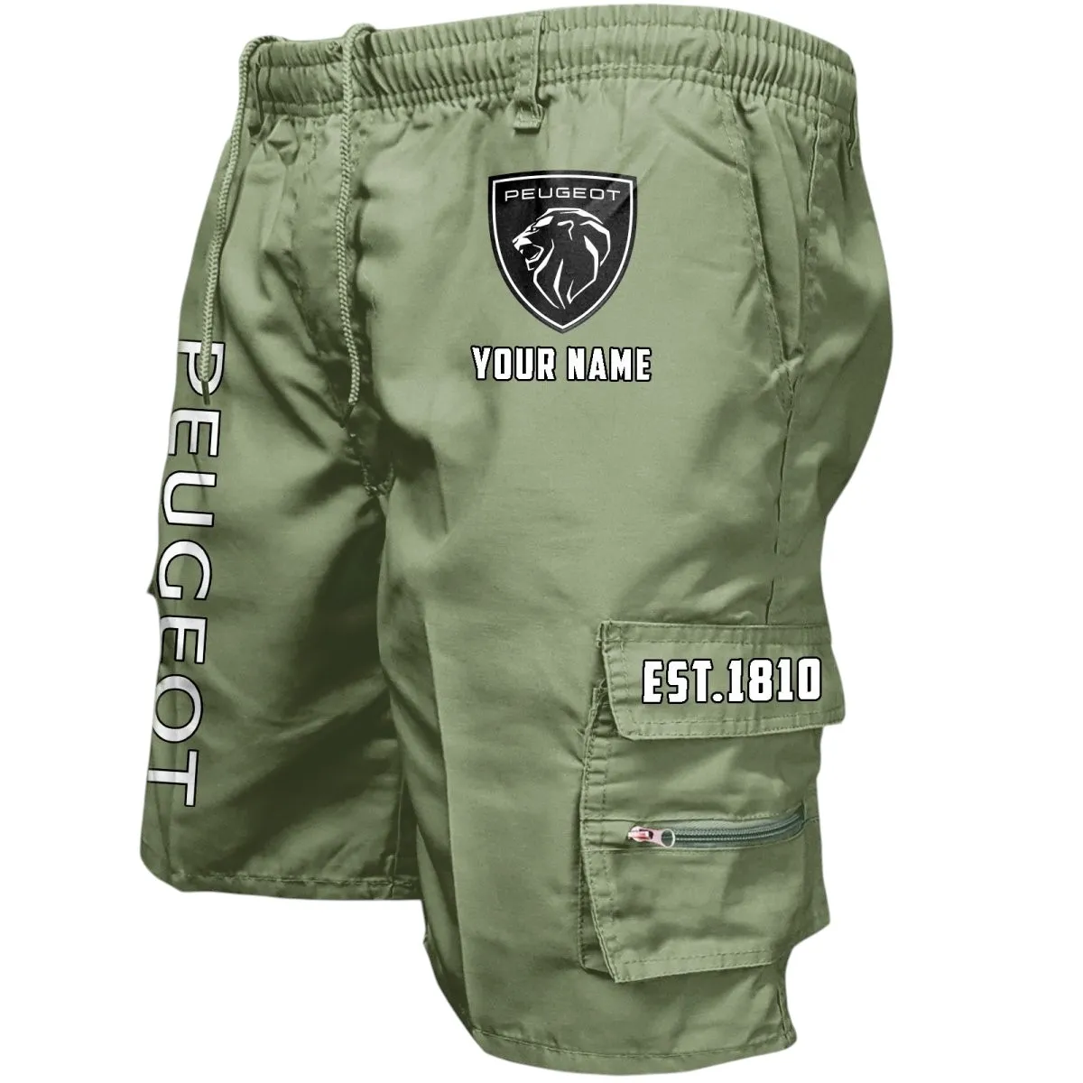 Compact Hatchback Workwear Casual Shorts, Workwear Built for Riders CAR455 - Military Green