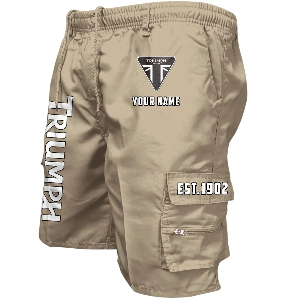 Freedom Rider Workwear Casual Shorts, Road-Tested Pocket Shorts CAR455 - Khaki