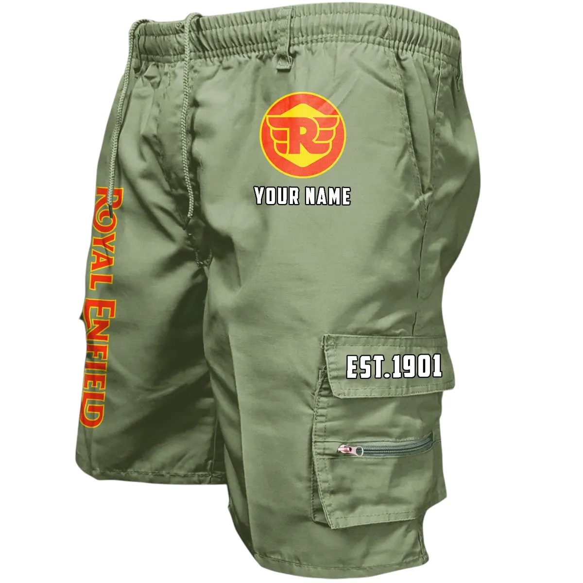 Heritage Ride Workwear Casual Shorts, Street-Strong Casual Shorts CAR455 - Military Green