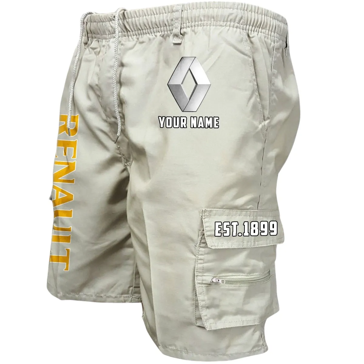 Compact Hatchback Workwear Casual Shorts, Open Road Utility Shorts CAR455 - Off-White