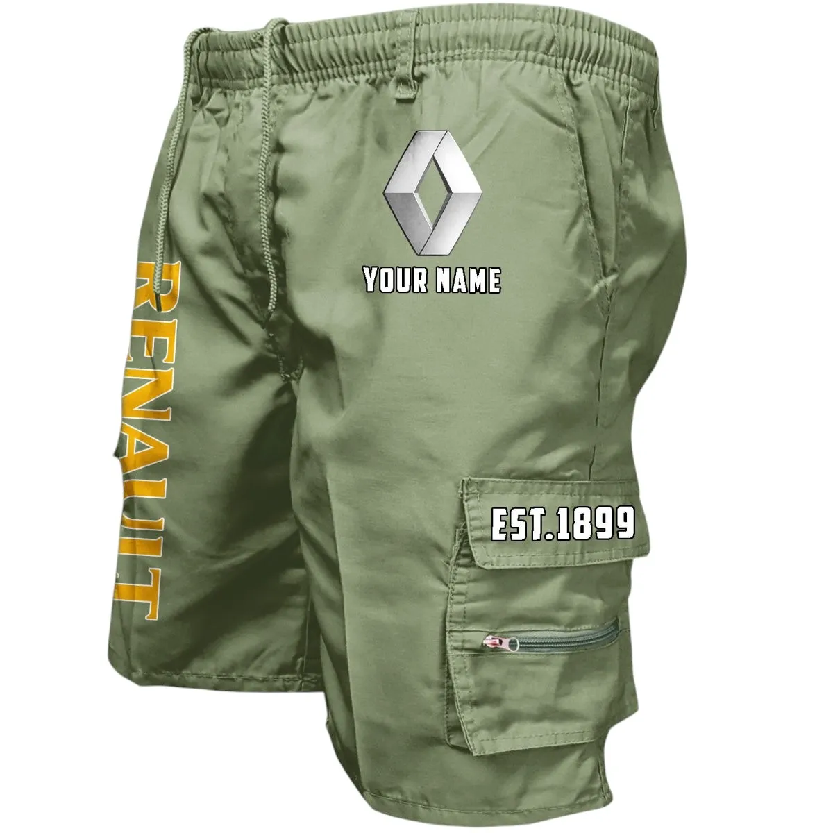 Family Sedan Workwear Casual Shorts, Durable Utility Men's Shorts CAR455 - Military Green