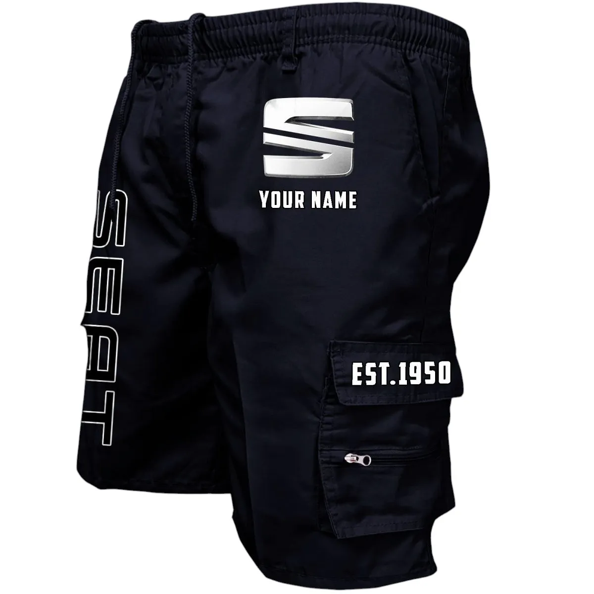 Compact Car Workwear Casual Shorts, Rider's Everyday Workwear Shorts CAR455 - Black