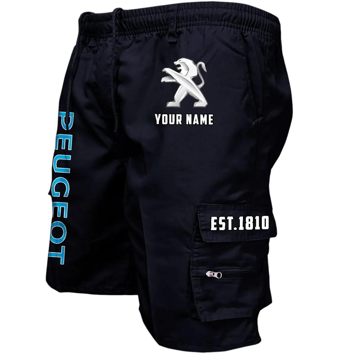 Small SUV Workwear Casual Shorts, Automotive Spirit Work Shorts CAR455 - Black