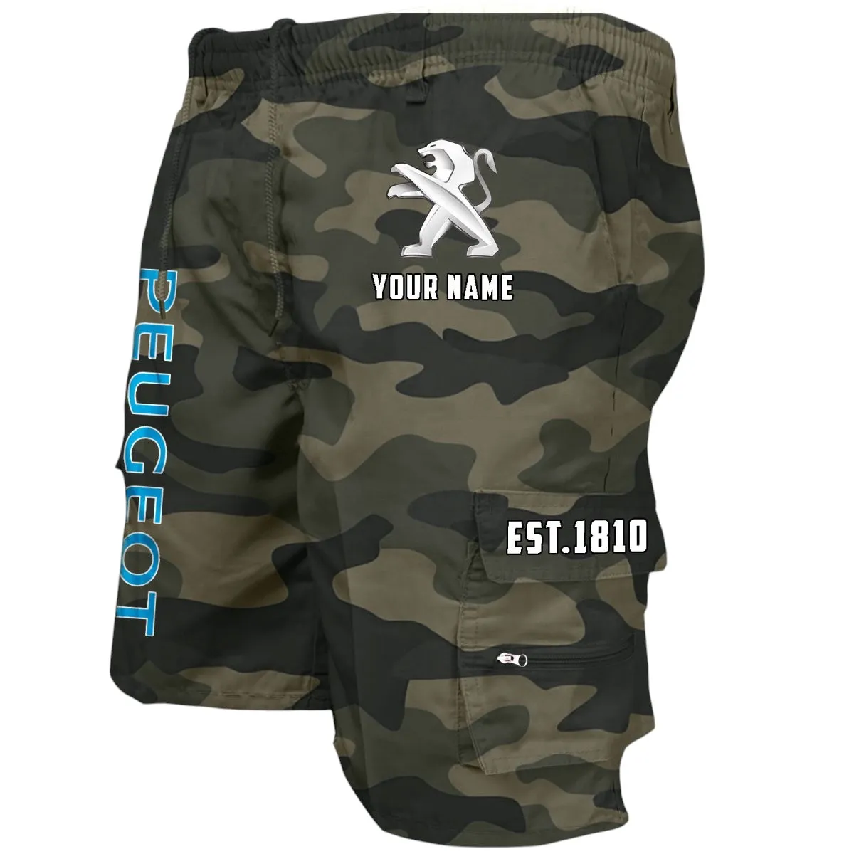 Urban Ride Workwear Casual Shorts, Street-Strong Casual Shorts CAR455 - Green Camouflage