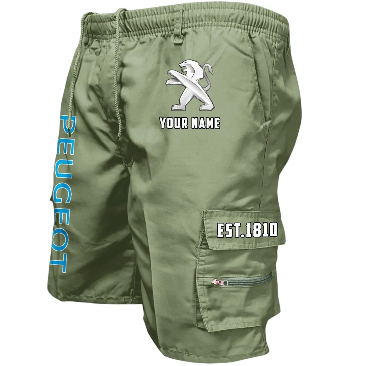 City Car Workwear Casual Shorts, Rugged Gearhead Workwear Shorts CAR455 - Military Green