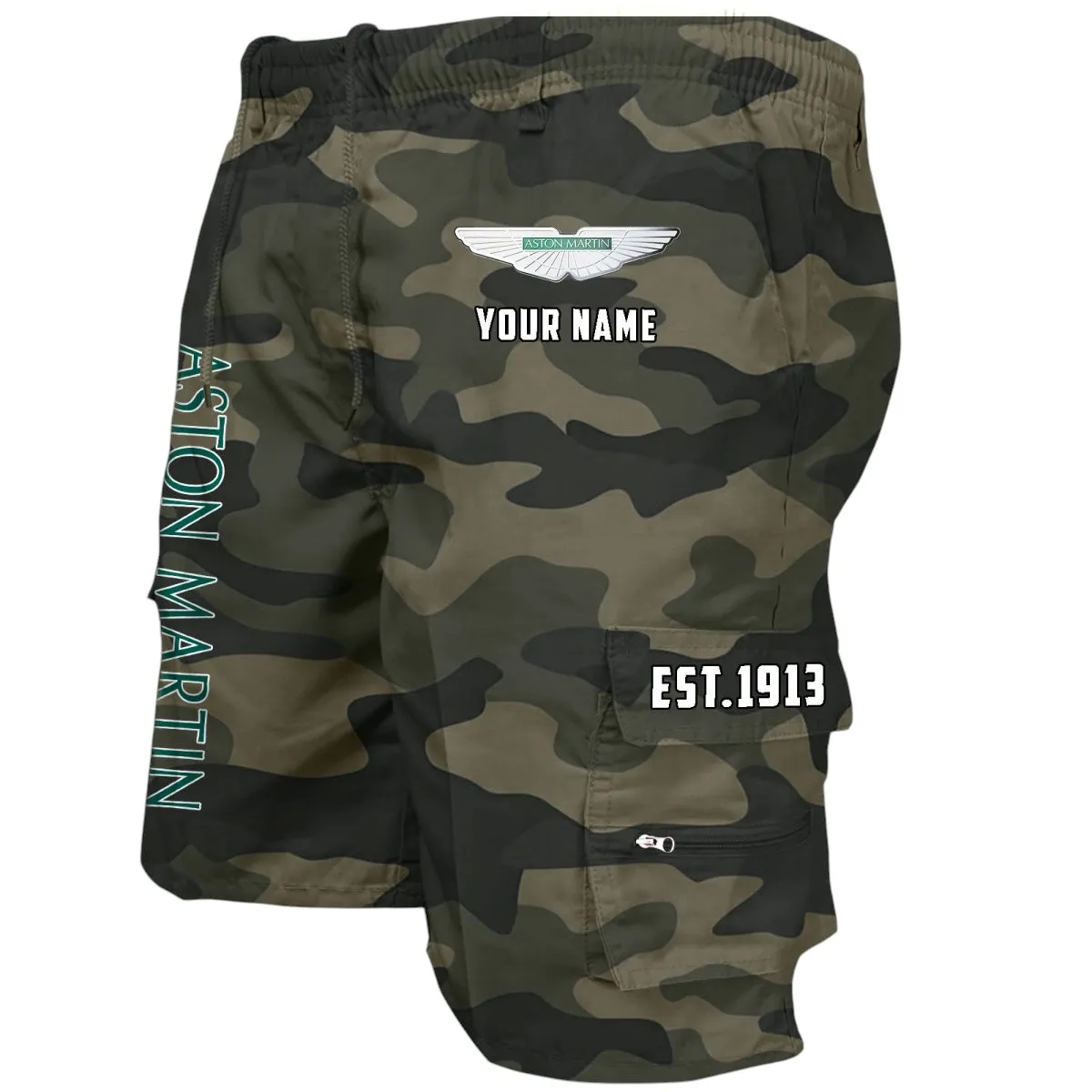 Dynamic Driving Machine Workwear Casual Shorts, Built Tough Casual Shorts CAR455 - Green Camouflage