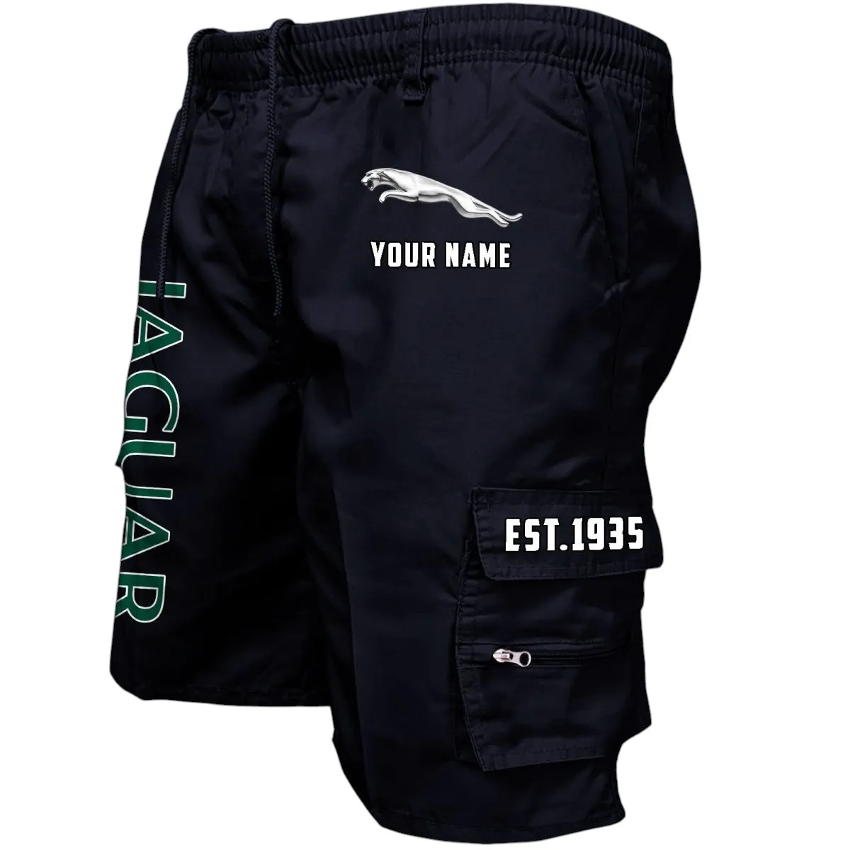 Adventure SUV Workwear Casual Shorts, Automotive Spirit Work Shorts CAR455 - Black