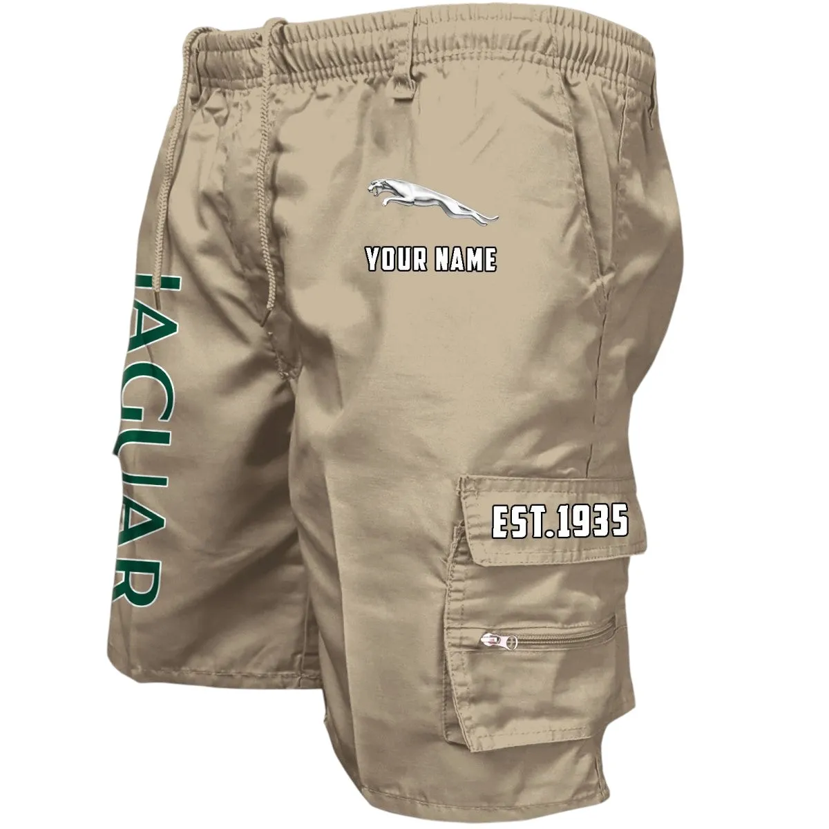 Premium Off-Road Ride Workwear Casual Shorts, Road Warrior Pocket Shorts CAR455 - Khaki