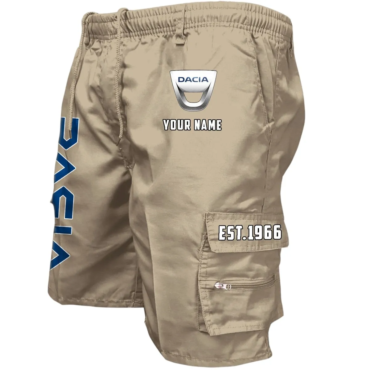 Duradrive Motors Workwear Casual Shorts, Gearhead Lifestyle Utility Shorts CAR455 - Khaki