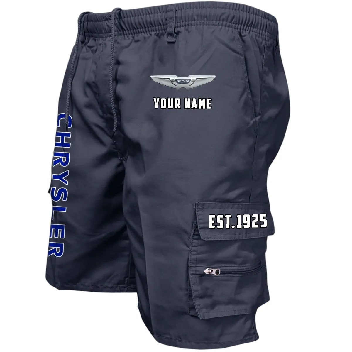 Executive Vehicle Workwear Casual Shorts, Streetwear Garage Pocket Shorts CAR455 - Navy