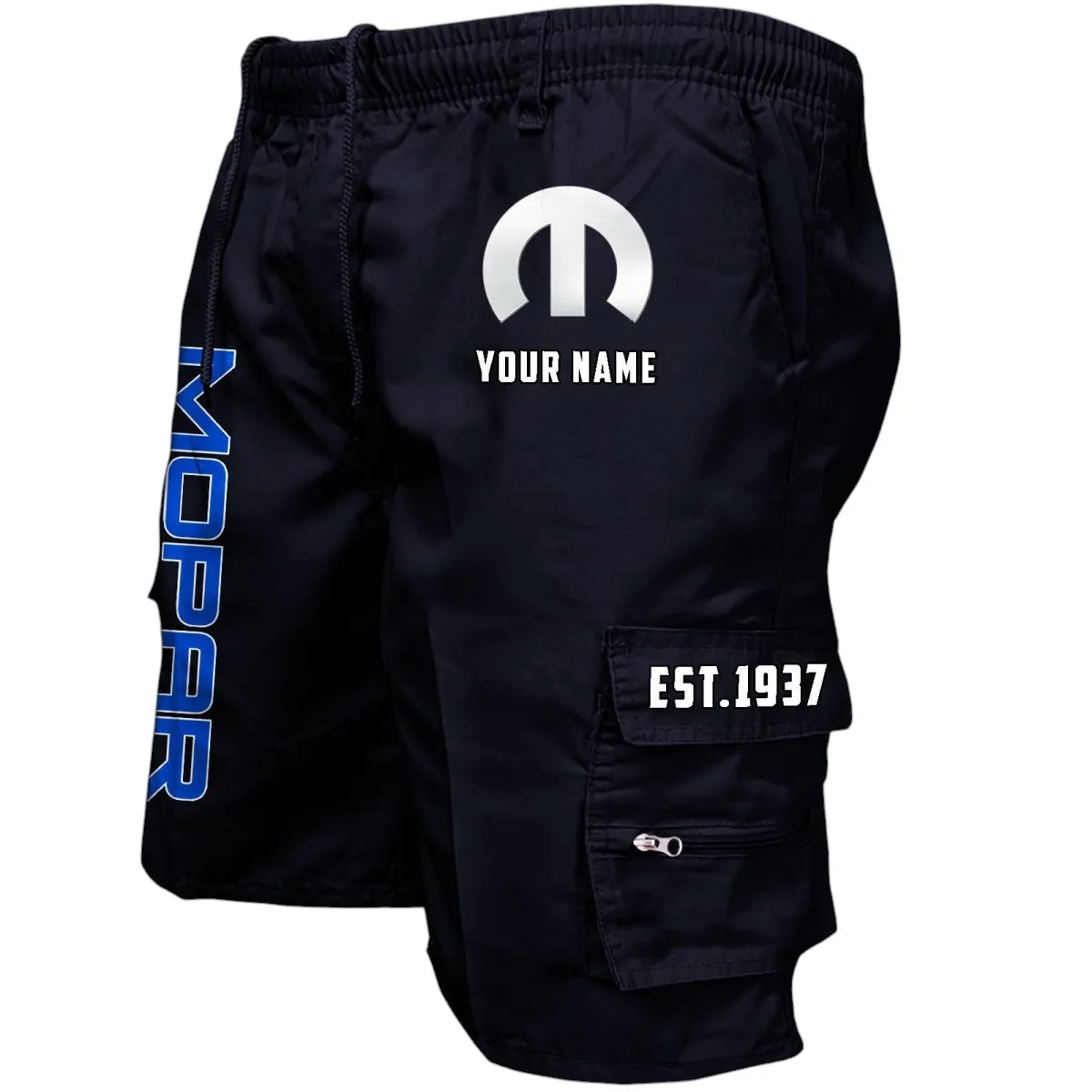 Classic Auto Enthusiasts Workwear Casual Shorts, Road Warrior Pocket Shorts CAR455 - Black