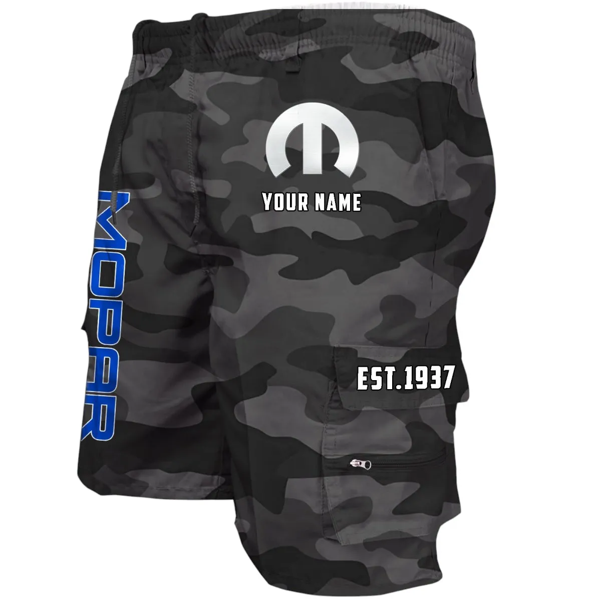 Performance Vehicle Heritage Workwear Casual Shorts, Tough Shorts for Riders CAR455 - Grey Camouflage
